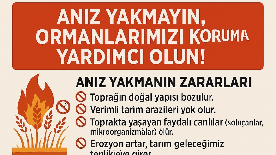 Anız Yakmayalım